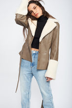 Load image into Gallery viewer, Penny Girl Sherpa Jacket
