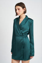 Load image into Gallery viewer, New Romantics Satin Mini Dress