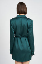 Load image into Gallery viewer, New Romantics Satin Mini Dress