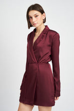 Load image into Gallery viewer, New Romantics Satin Mini Dress