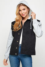 Load image into Gallery viewer, Start Again Hooded Jean Jacket