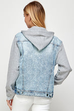 Load image into Gallery viewer, Start Again Hooded Jean Jacket