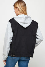 Load image into Gallery viewer, Start Again Hooded Jean Jacket