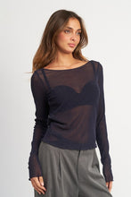Load image into Gallery viewer, Glitter Mesh Top