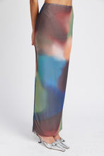 Load image into Gallery viewer, Watercolor Sheer Maxi Skirt
