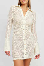 Load image into Gallery viewer, Lacey Long Sleeve Dress
