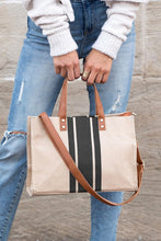 Load image into Gallery viewer, Cali Canvas Stripe Tote