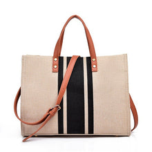 Load image into Gallery viewer, Cali Canvas Stripe Tote