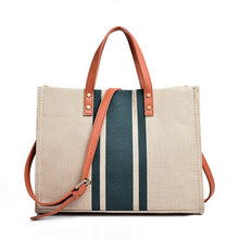 Load image into Gallery viewer, Cali Canvas Stripe Tote
