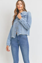 Load image into Gallery viewer, Topanga Distressed Denim Jacket