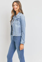 Load image into Gallery viewer, Topanga Distressed Denim Jacket