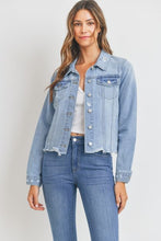 Load image into Gallery viewer, Topanga Distressed Denim Jacket