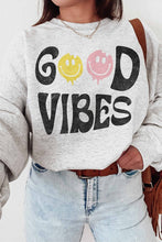 Load image into Gallery viewer, Good Vibes Sweatshirt-Plus Size
