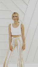 Load and play video in Gallery viewer, Kristin Stripped Flared Pants