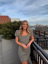 Load image into Gallery viewer, Gingham Puff Sleeve Dress