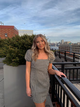 Load image into Gallery viewer, Gingham Puff Sleeve Dress