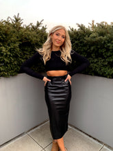 Load image into Gallery viewer, Level Up Leather Skirt