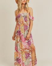Load image into Gallery viewer, Tropical Palm Maxi Dress