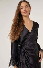Load image into Gallery viewer, Audrey Satin Wrap Dress