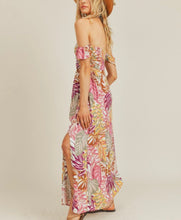 Load image into Gallery viewer, Tropical Palm Maxi Dress