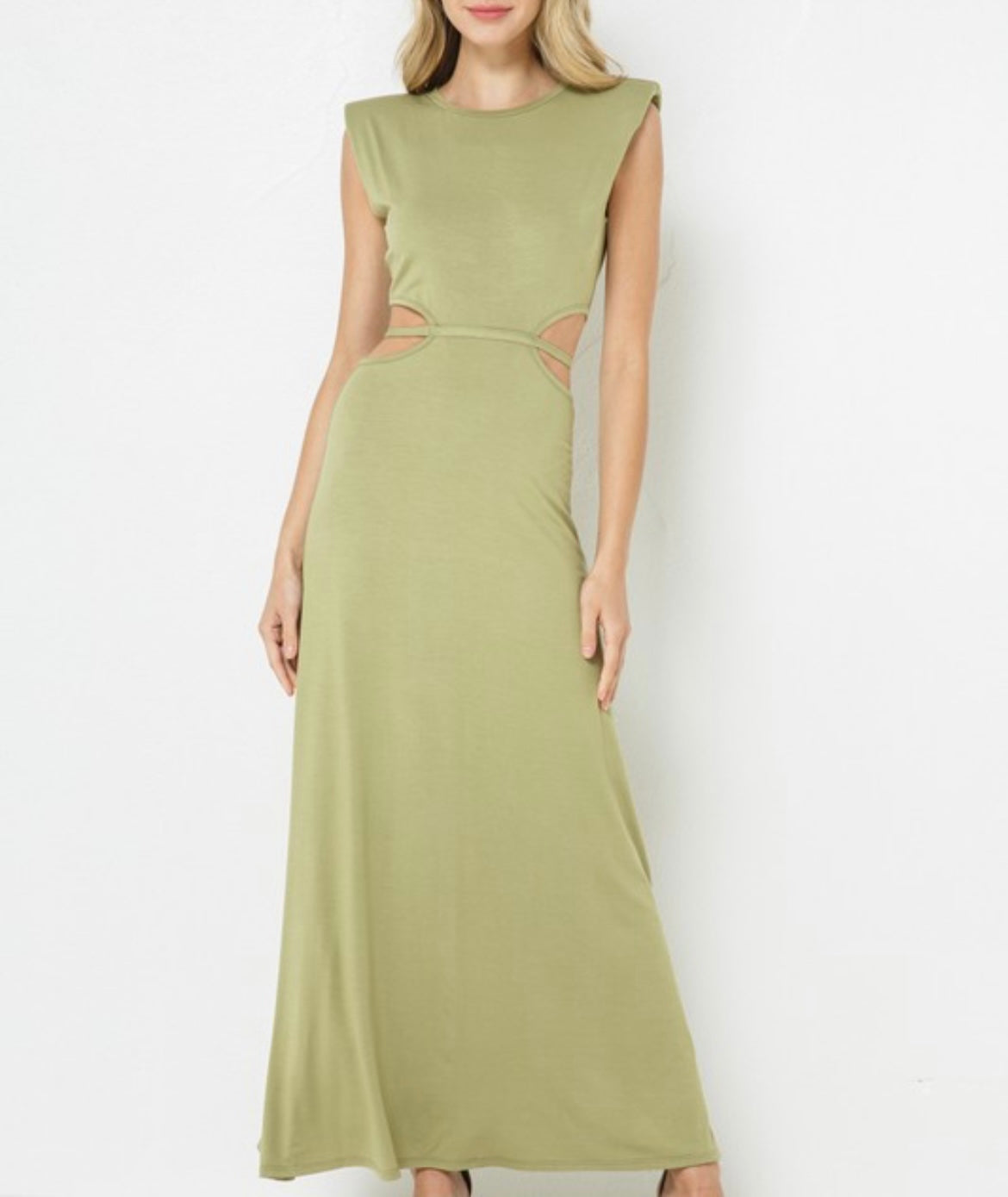 Suri Cut Out Dress Medium / Green Suri Cut Out Dress Medium / Green