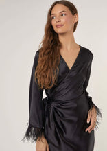 Load image into Gallery viewer, Audrey Satin Wrap Dress