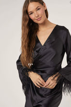 Load image into Gallery viewer, Audrey Satin Wrap Dress