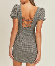 Load image into Gallery viewer, Gingham Puff Sleeve Dress