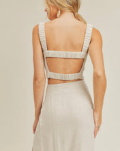 Load image into Gallery viewer, Leighton Linen Crop Top