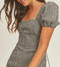 Load image into Gallery viewer, Gingham Puff Sleeve Dress