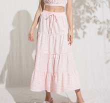 Load image into Gallery viewer, Real Love Gingham Skirt