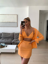 Load image into Gallery viewer, Tangerine Mini Skirt