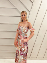 Load image into Gallery viewer, Tropical Palm Maxi Dress