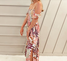 Load image into Gallery viewer, Tropical Palm Maxi Dress