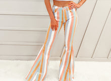 Load image into Gallery viewer, Kristin Stripped Flared Pants