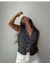 Load image into Gallery viewer, Halle Stripe Vest