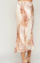 Load image into Gallery viewer, Latte Swirl Midi Skirt
