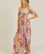 Load image into Gallery viewer, Tropical Palm Maxi Dress