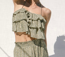 Load image into Gallery viewer, Soleil Ruffle Crop Top