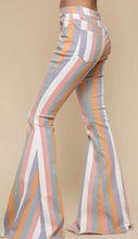 Load image into Gallery viewer, Kristin Stripped Flared Pants