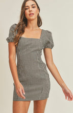 Load image into Gallery viewer, Gingham Puff Sleeve Dress