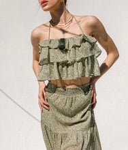 Load image into Gallery viewer, Soleil Ruffle Crop Top