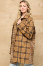 Load image into Gallery viewer, Gold Rush Plaid Coat