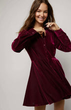 Load image into Gallery viewer, Ruby Velvet Dress