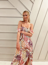 Load image into Gallery viewer, Tropical Palm Maxi Dress