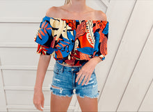 Load image into Gallery viewer, Plam Off Shoulder Top