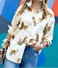 Load image into Gallery viewer, Felicity Leopard Blouse