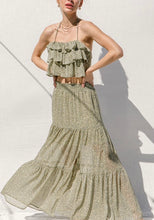 Load image into Gallery viewer, Soleil Ruffle Crop Top