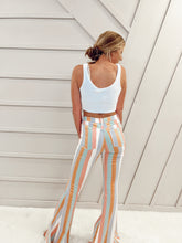 Load image into Gallery viewer, Kristin Stripped Flared Pants