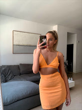 Load image into Gallery viewer, Tangerine Mini Skirt
